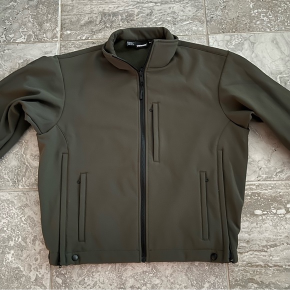 Blauer Softshell Fleece Jacket, Army Green New w/o Tag - Picture 2 of 7